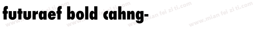 futuraef bold cahng字体转换